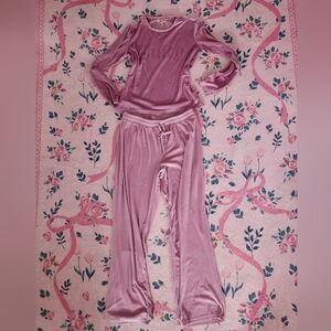 EUC Juicy Couture Bling Velour Pajama Set L